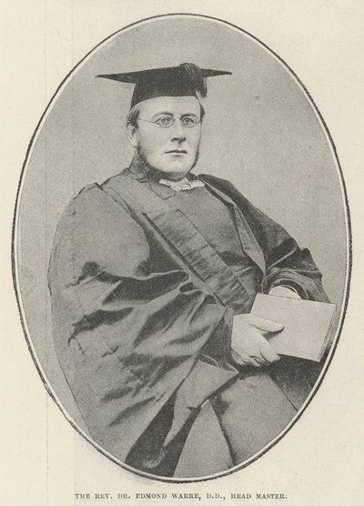 The Reverend Dr Edmond Warre, Head Master by English Photographer