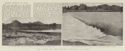 The Scene of the Boating Fatality at Poona by English Photographer