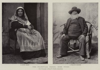 The Transvaal Crisis, Boer Types by English Photographer