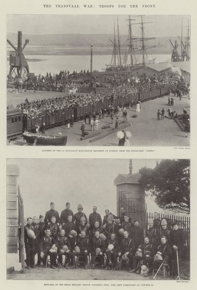 The Transvaal War, Troops for the Front by English Photographer
