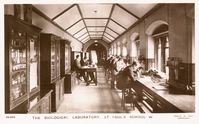 The biological laboratory of St Pauls School by English Photographer