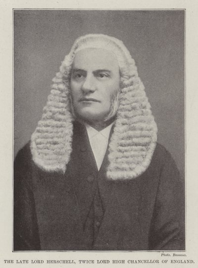The Late Lord Herschell, Twice Lord High Chancellor of England by English Photographer