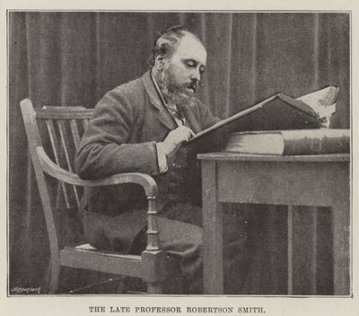 The late Professor Robertson Smith by English Photographer