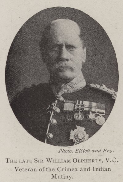 The Late Sir William Olpherts, VC, Veteran of the Crimea and Indian Mutiny by English Photographer