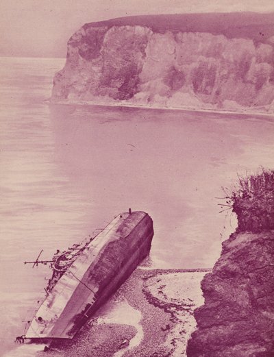The ship Narragansett was blown onto the Bembridge Ledge, Isle of Wight during a gale and split in half by English Photographer