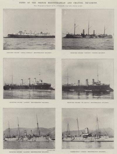 Types of the French Mediterranean and Channel Squadrons by English Photographer