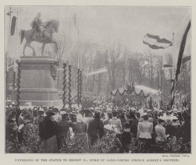 Unveiling of the Statue to Ernest II, Duke of Saxe-Coburg (Prince Albert