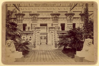 View towards the Egyptian Court, Crystal Palace by English Photographer