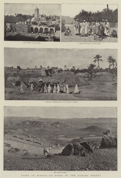 Views in Biskra, an Oasis in the Sahara Desert by English Photographer