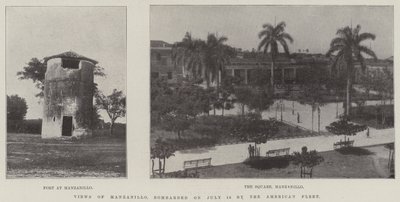 Views of Manzanillo, bombarded on 18 July by the American Fleet by English Photographer
