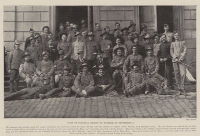 Visit of Colonial Troops to Windsor on 3 September by English Photographer