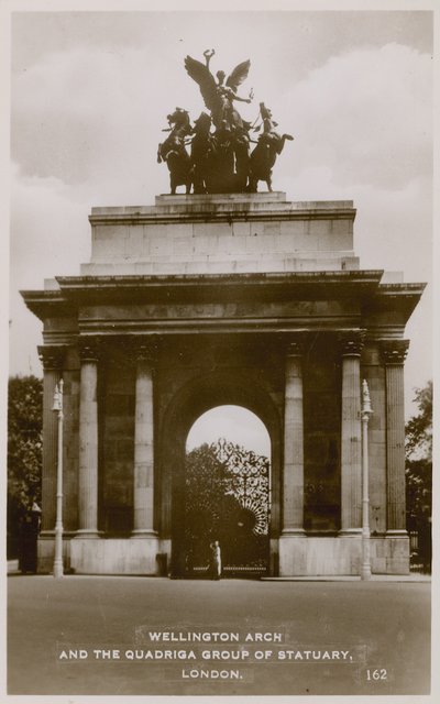 Wellington Arch and the Quadriga Group of Statuary by English Photographer
