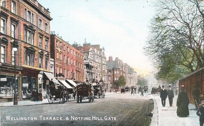 Wellington Terrace and Notting Hill Gate by English Photographer