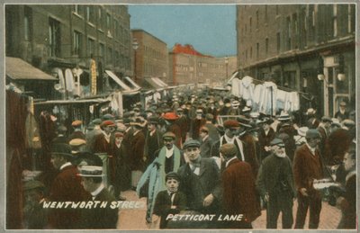 Wentworth Street, Petticoat Lane, London by English Photographer