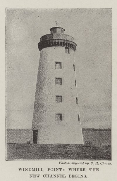 Windmill Point, Where the New Channel Begins by English Photographer