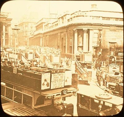 Bank of England and the Royal Exchange, London by English Photographer English Photographer