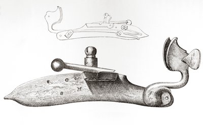 17th Century Matchlock by English School