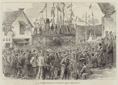 A Chinese Festival at Sourabaya, Java by English School