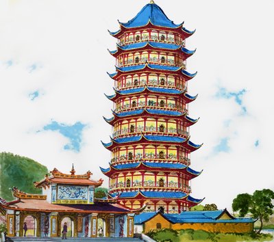 A Chinese Pagoda, Illustration from 