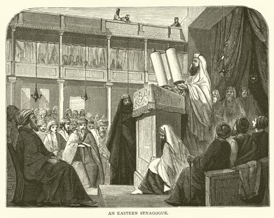 A Eastern Synagogue by English School