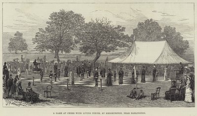 A Game at Chess with Living Pieces, at Heighington, near Darlington by English School