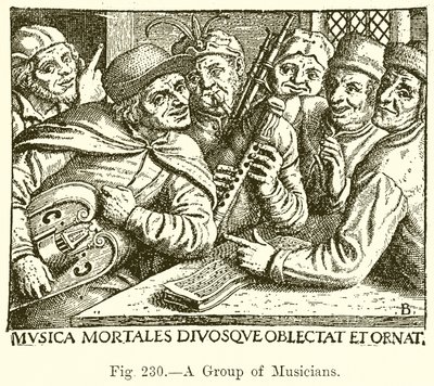 A Group of Musicians by English School
