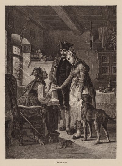 A Happy Pair by English School