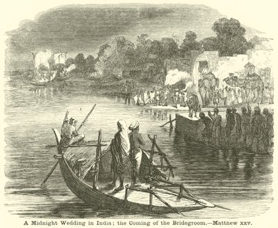 A Midnight Wedding in India; the Coming of the Bridegroom by English School