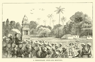 A Missionary Open-air Meeting by English School