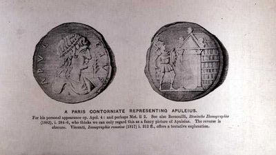 A Paris Contorniate Representing Apuleius (c.124-170 AD) by English School