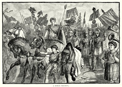 A Roman Triumph by English School