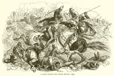 A Scene during the Indian Mutiny, 1857 by English School
