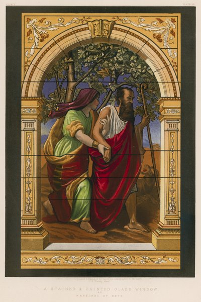 A Stained and Painted Glass Window by Marechal of Metz by English School