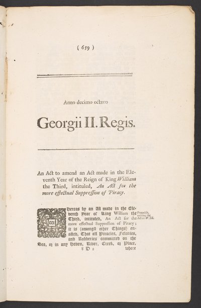 A Subsidy granted to the King, of tonnage, & poundage, and other sums of money payable upon merchandise exported and imported, page 659 by English School