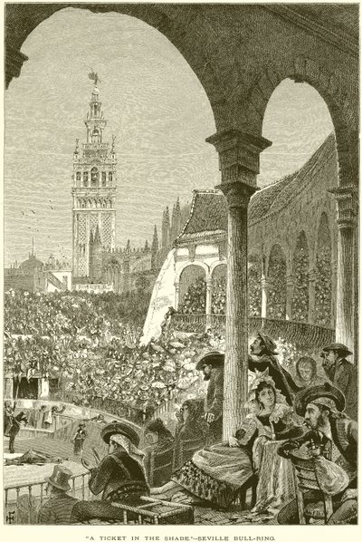 A Ticket in the Shade--Seville Bull-Ring by English School