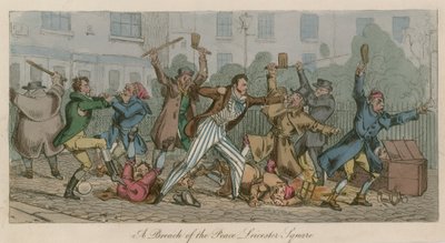 A breach of the peace, Leicester Square, London by English School