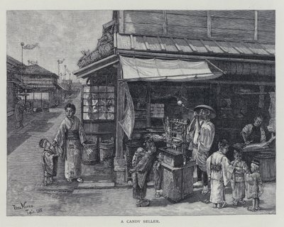 A candy seller by English School
