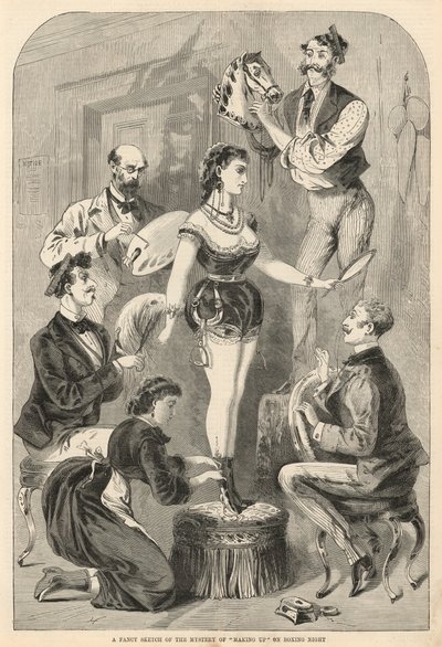 A Fancy Sketch of the Mystery of Making Up on Boxing Night by English School