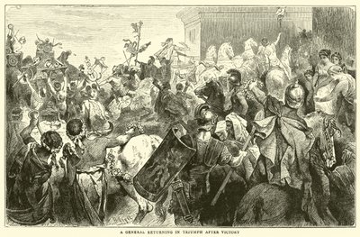 A general returning in Triumph after victory by English School