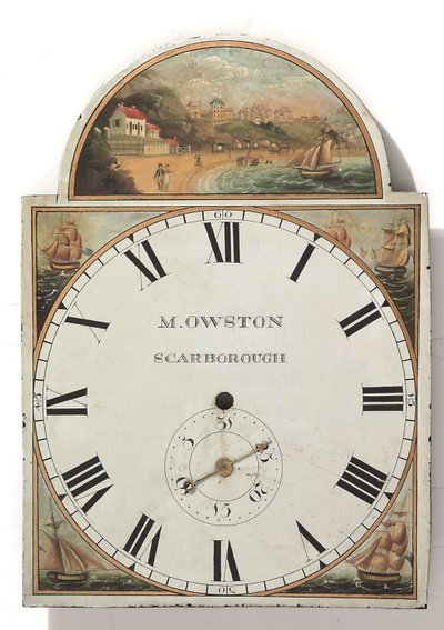 A Late George III or Regency Painted Long Case Clock Dial, c.1810 by English School