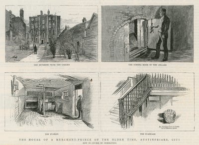 A Merchant-Prince of the Olden Time, Austin Friars, City by English School