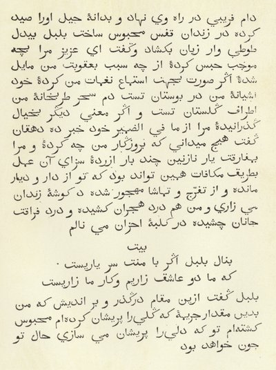 A page from a Persian Grammar by English School