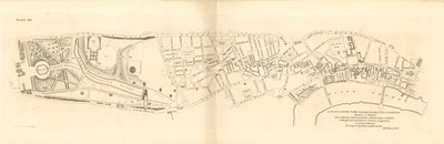 A Plan of Hyde Park and Part of the City of London, Showing a Position for a Royal Palace by English School