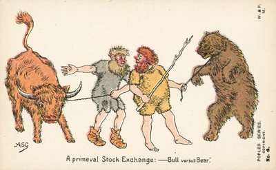 A Primeval Stock Exchange - Bull Versus Bear by English School