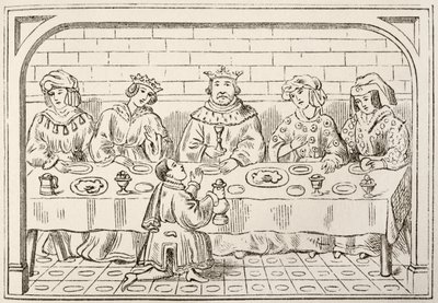 A royal banquet, from The National and Domestic History of England by William Hickman Smith Aubrey, published London, c.1890 by English School