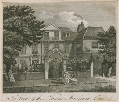 A View of the Naval Academy in Chelsea by English School