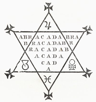 Abracadabra, from The Ingoldsby Legends or Mirth and Marvels by Thomas Ingoldsby by English School
