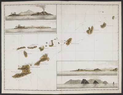 Twenty-two Charts, views of Headlands, etc., taken during Captain Cook