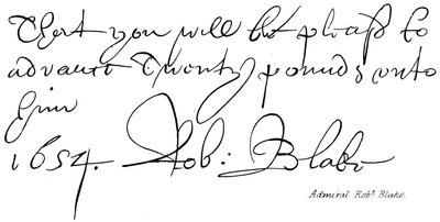 Admiral Robert Blake by English School