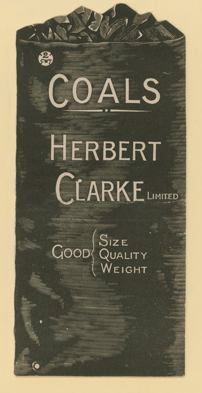 Advert for Herbert Clarke Ltd., Coal Merchant by English School